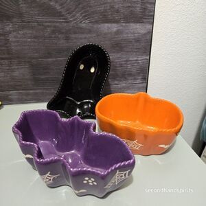 Temp-Tations  Boofetti  Candy Dip Dishes 8oz each Halloween- SET OF 3